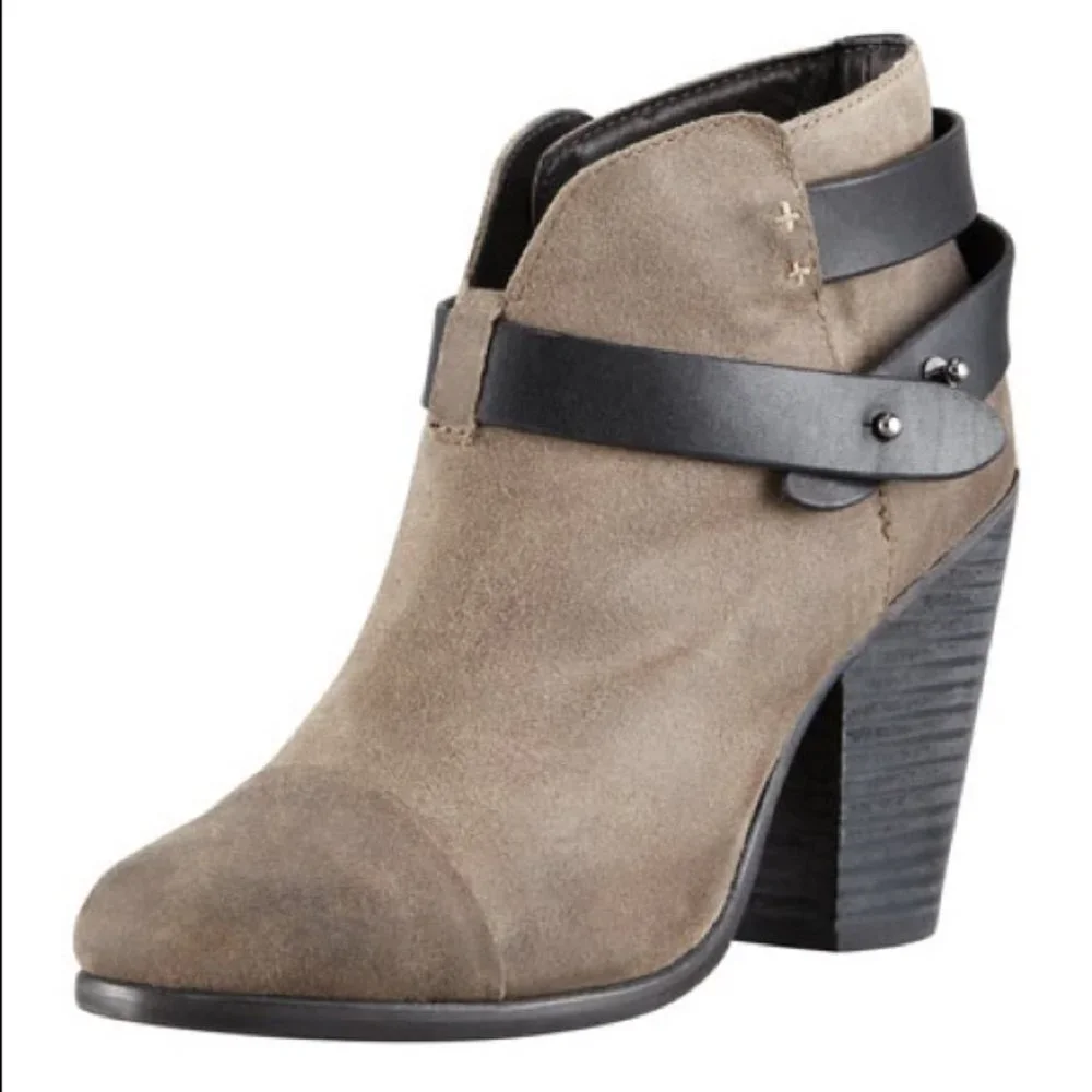 Rag & Bone Harrow Suede Ankle Boot, Clay